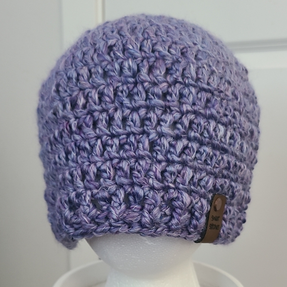 Purple Knit Kids Beanie